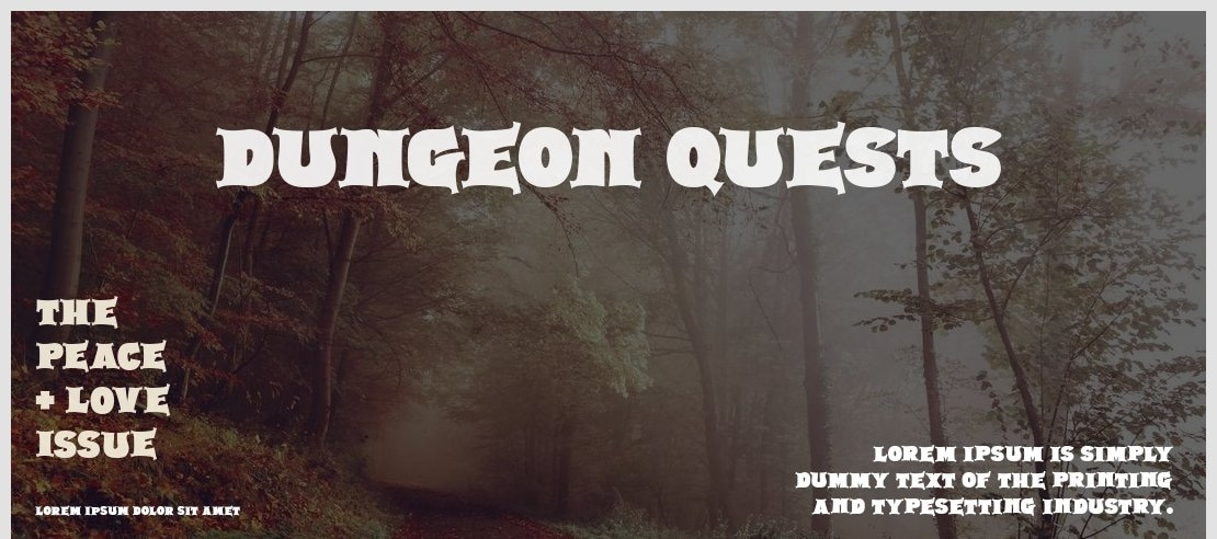 Dungeon Quests Font Family