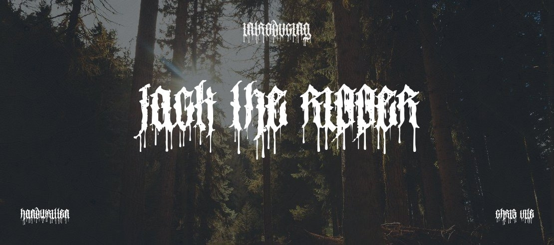 Jack the Ripper Font