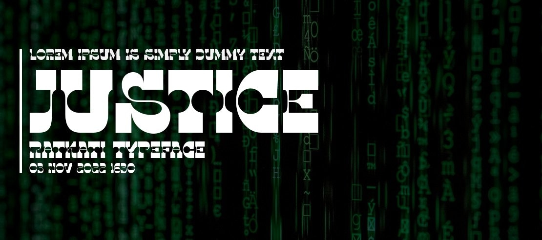 Justice Ratkati Font