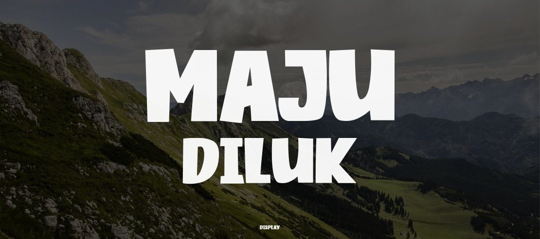 Maju Diluk Font