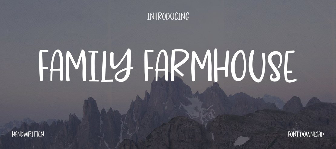 Family Farmhouse Font