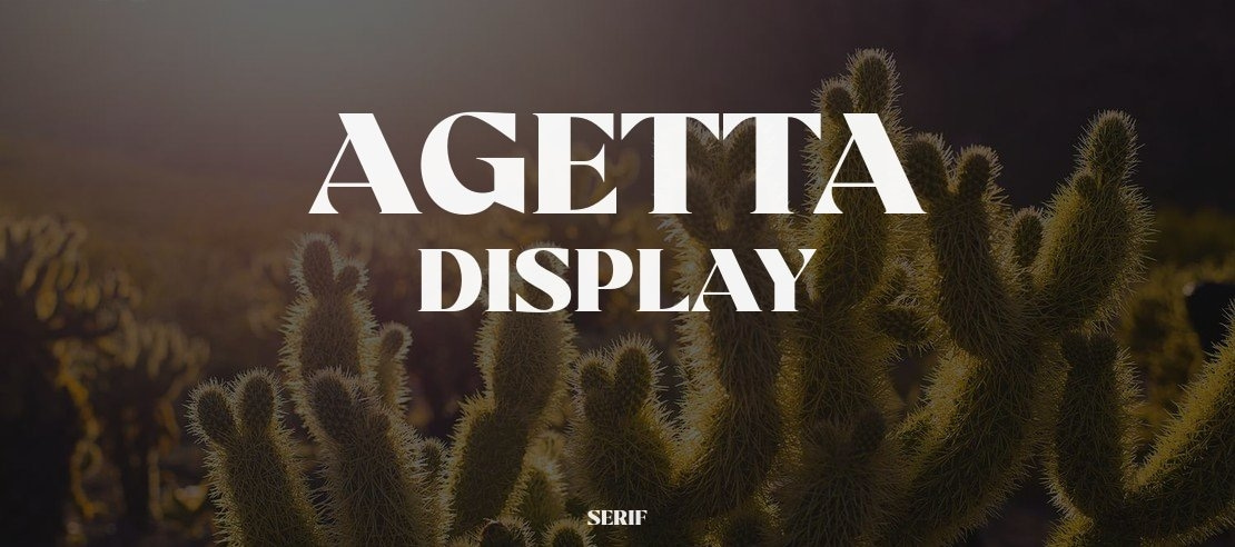 Agetta Display Font