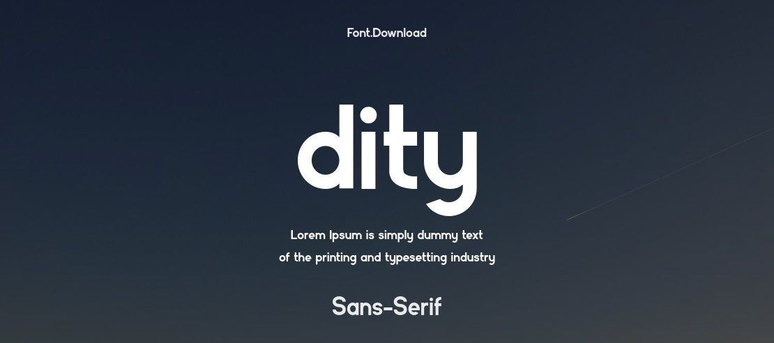 dity Font