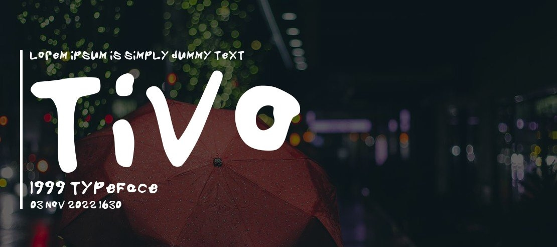 Tivo 1999 Font