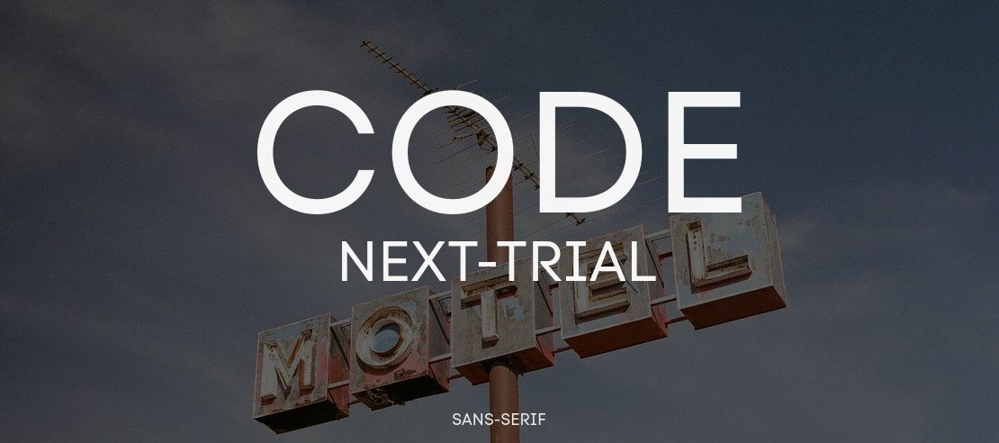 Code Next-Trial Font Family