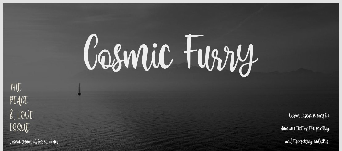 Cosmic Furry Font
