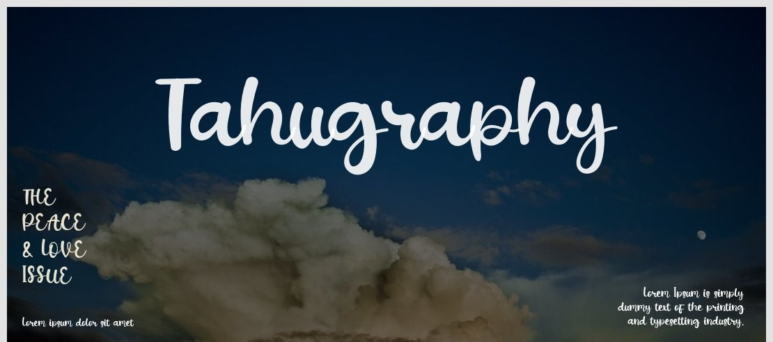 Tahugraphy Font