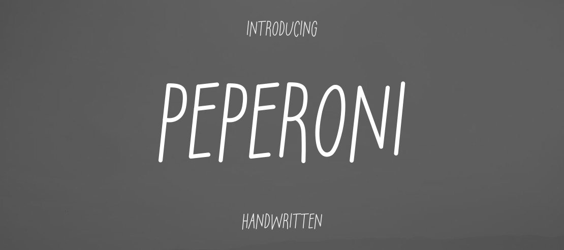 Peperoni Font