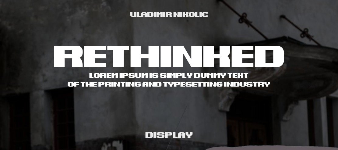 Rethinked Font