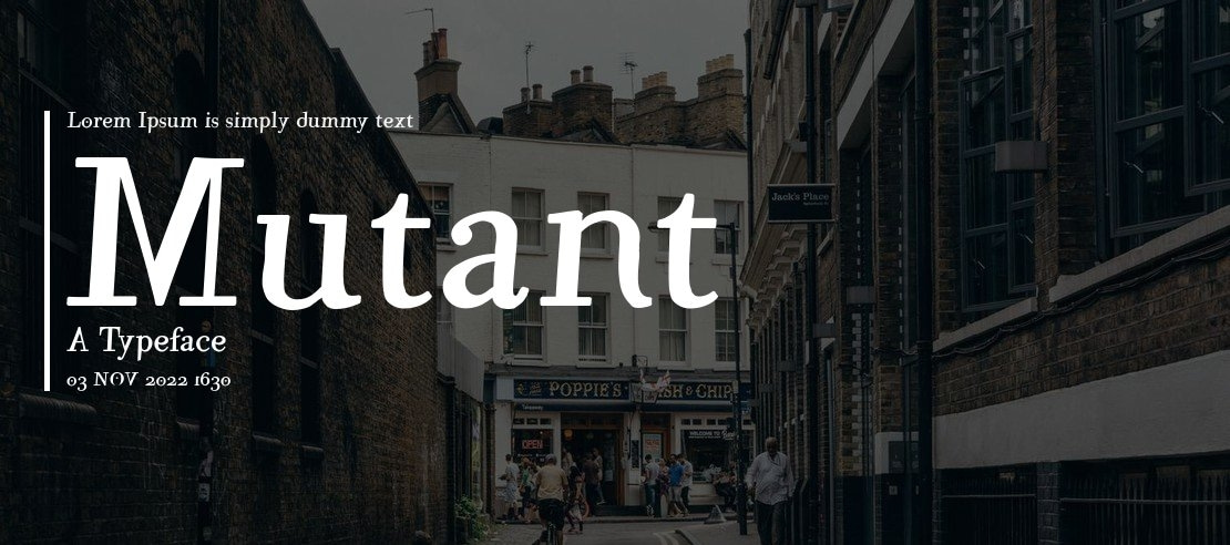 Mutant A Font