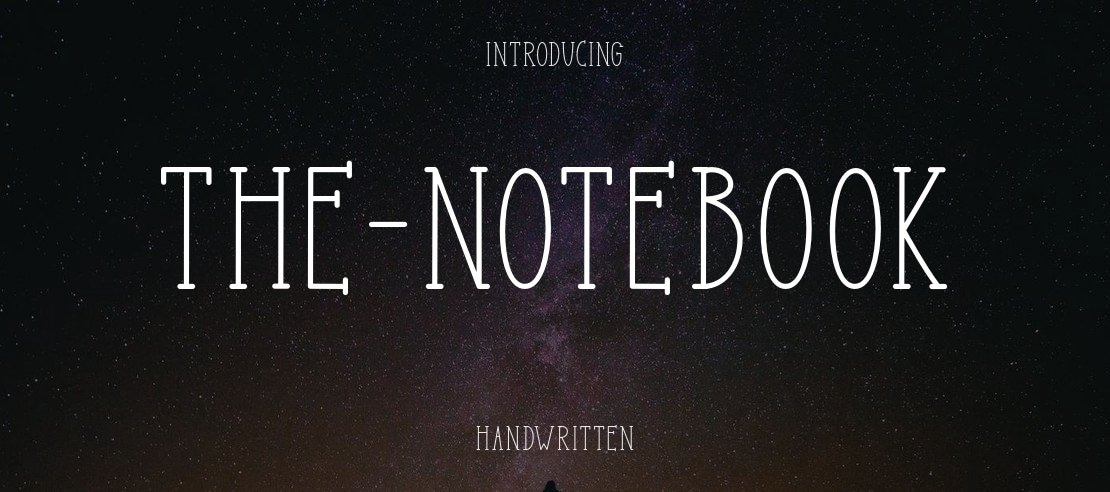 The-Notebook Font