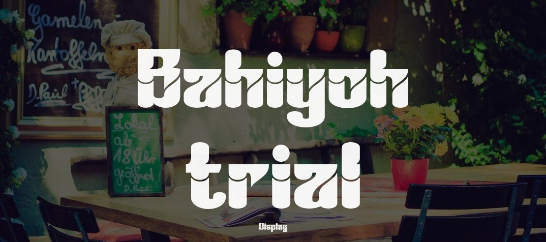 Bahiyoh trial Font