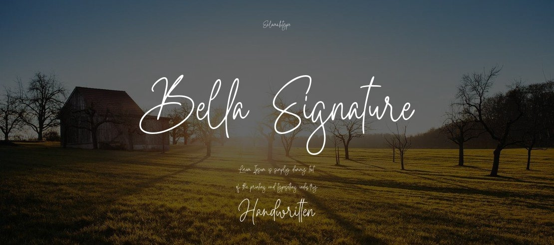 Bella Signature Font