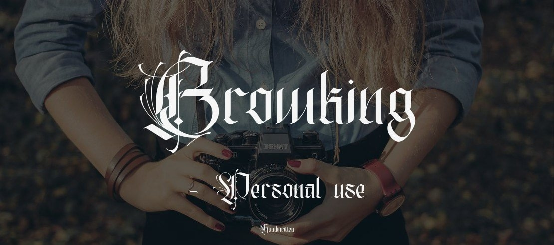 Browking - Personal use Font