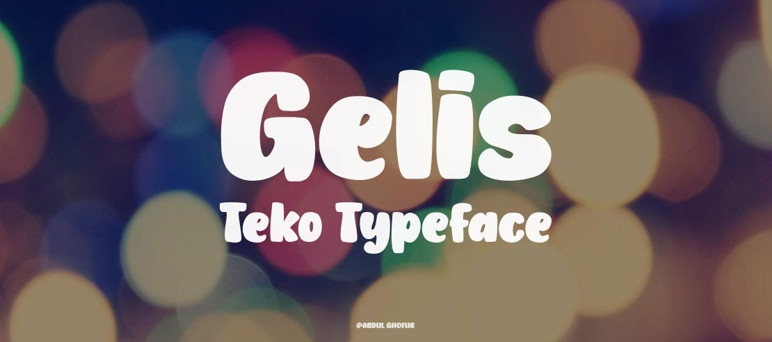 Gelis Teko Font