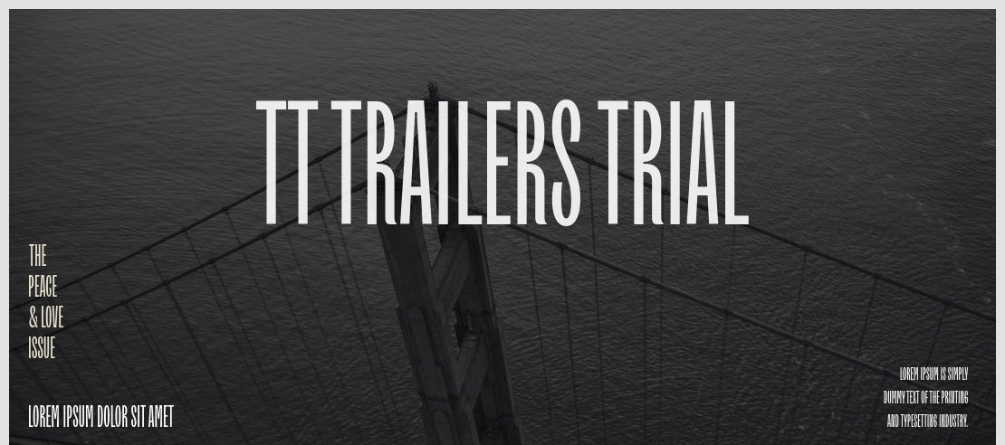TT Trailers Trial Font Family