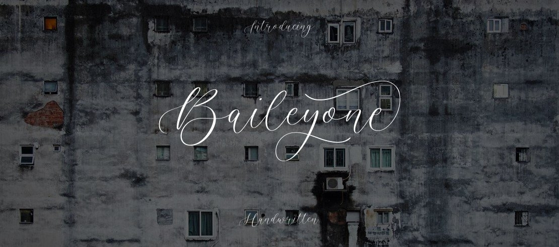 Baileyone Font