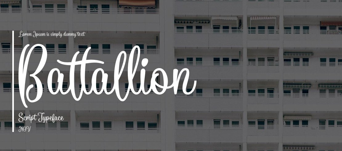 Battallion Script Font