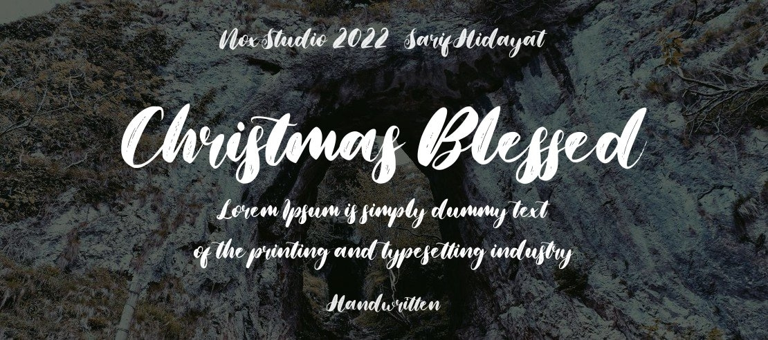 Christmas Blessed Font