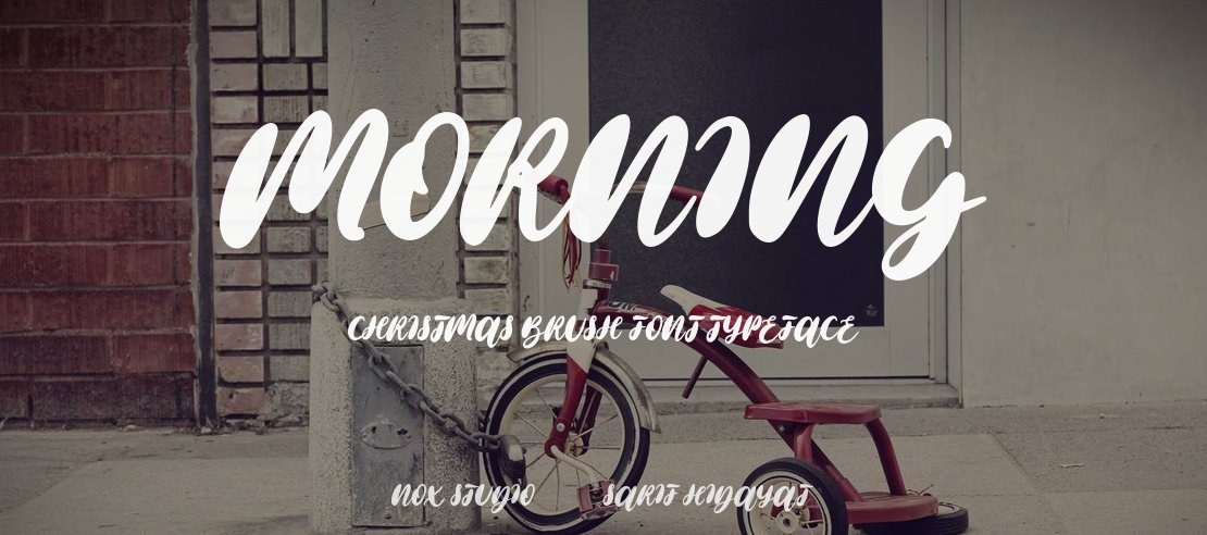 Morning Christmas Brush Font