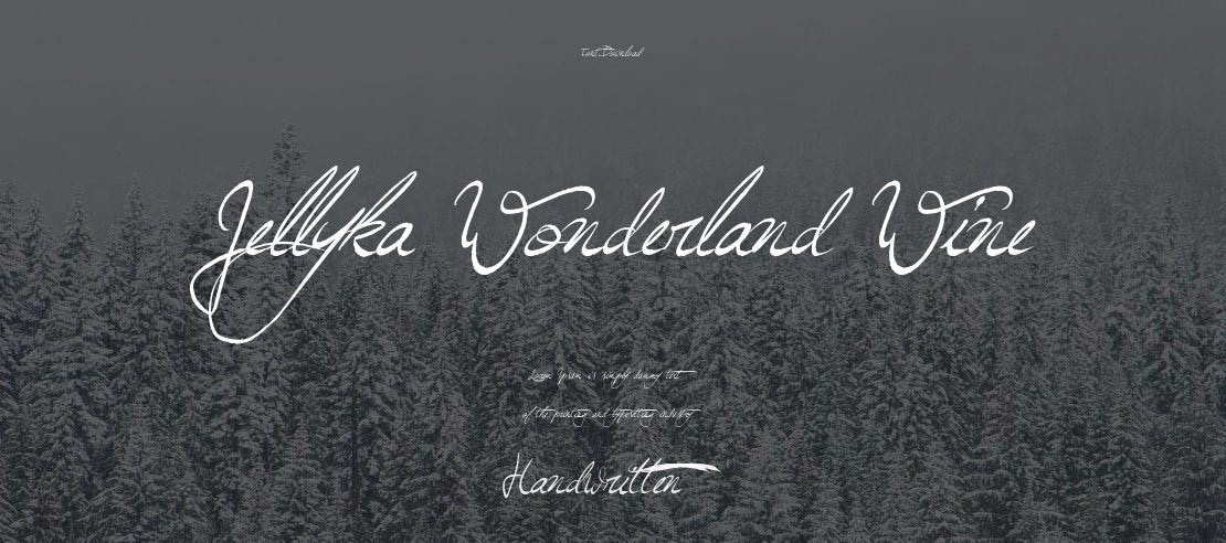 Jellyka Wonderland Wine Font