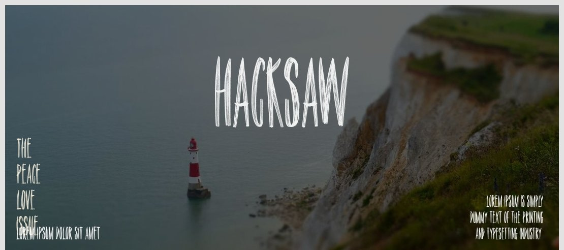 Hacksaw Font