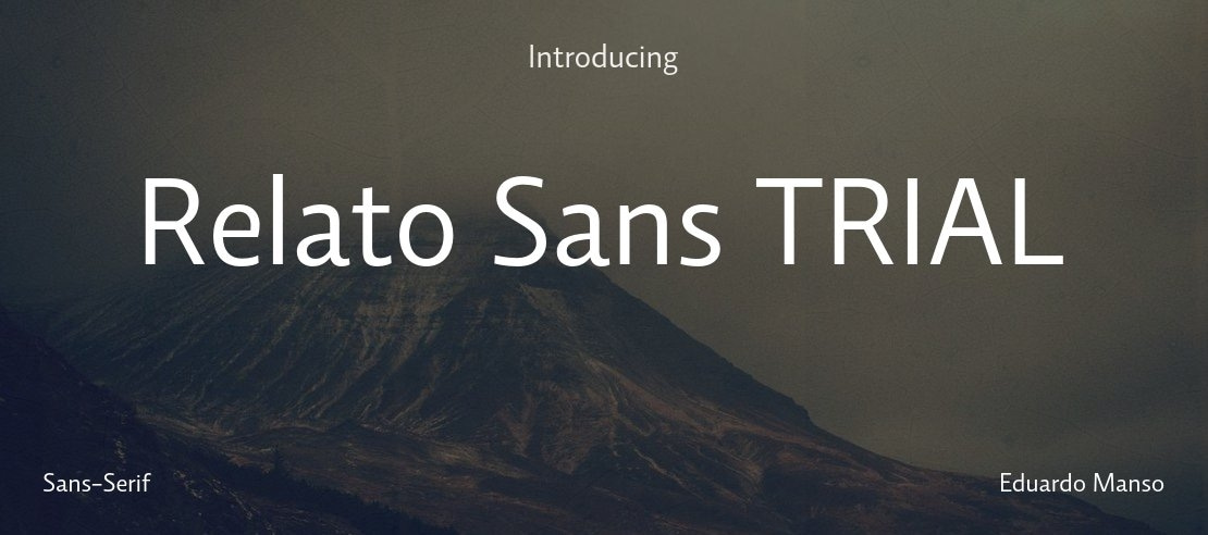 Relato Sans TRIAL Font Family