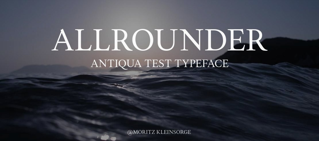 Allrounder Antiqua Test Font Family