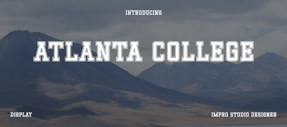 Atlanta College Font