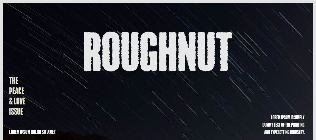 Roughnut Font