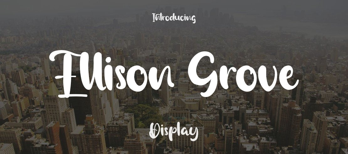 Ellison Grove Font