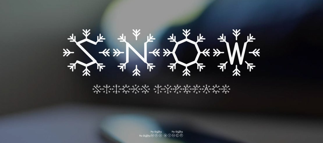 Snow Sticks Font Family