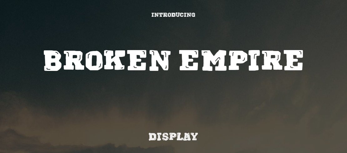 Broken Empire Font