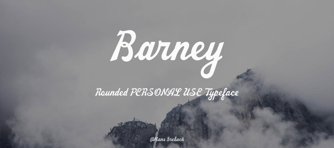Barney Rounded PERSONAL USE Font