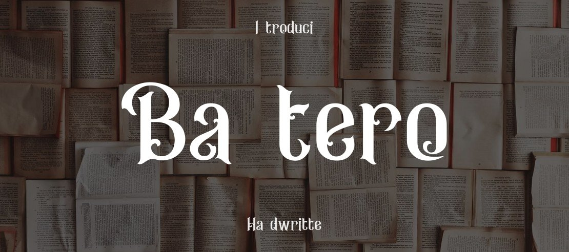 Bantero Font