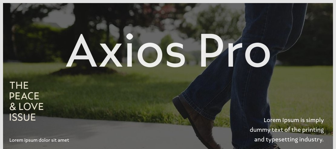 Axios Pro Font Family