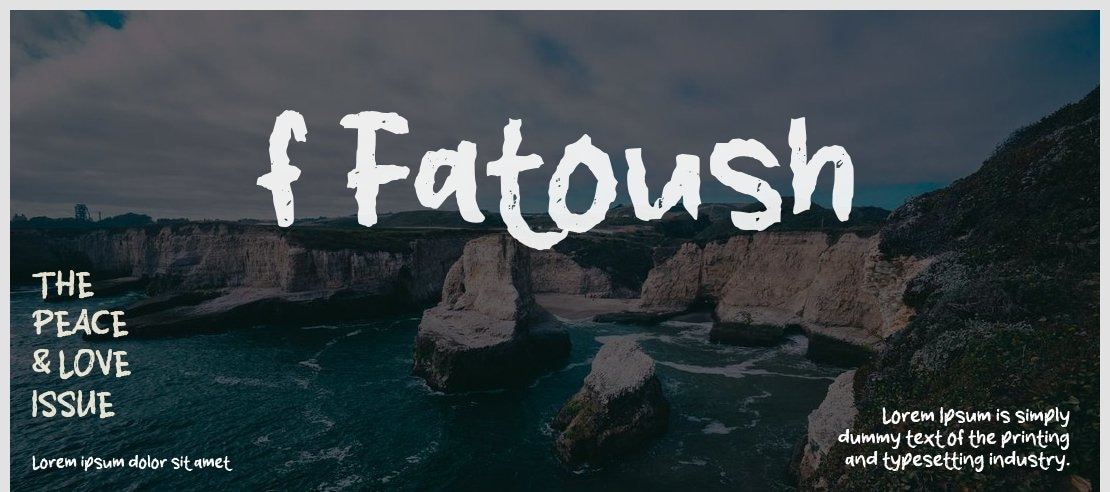 f Fatoush Font