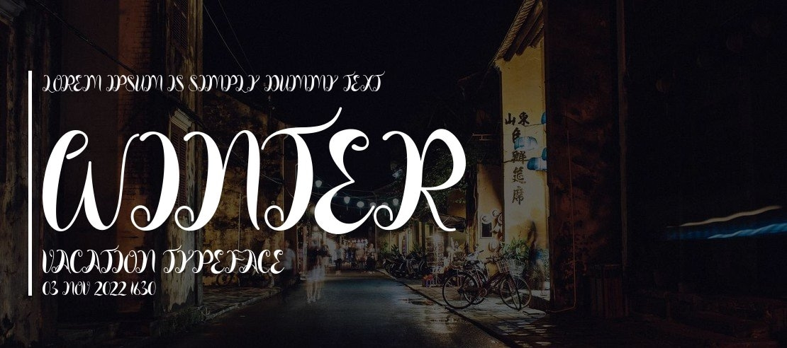 Winter Vacation Font