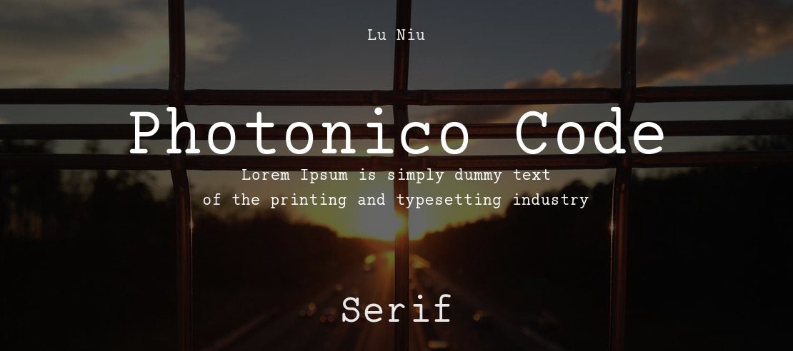 Photonico Code Font