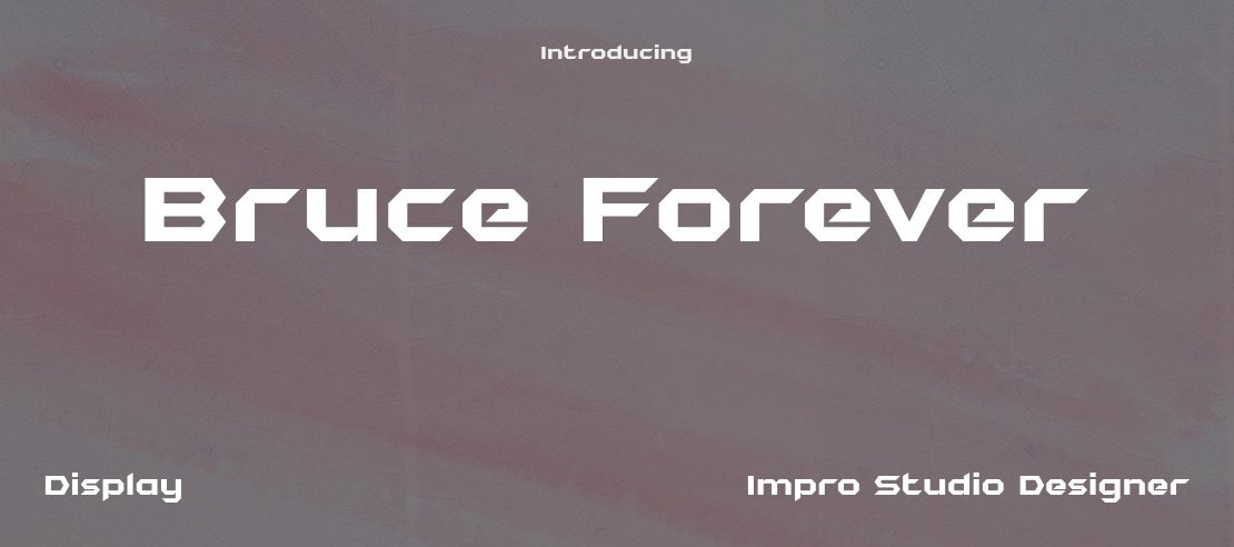 Bruce Forever Font