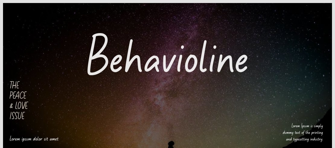 Behavioline Font