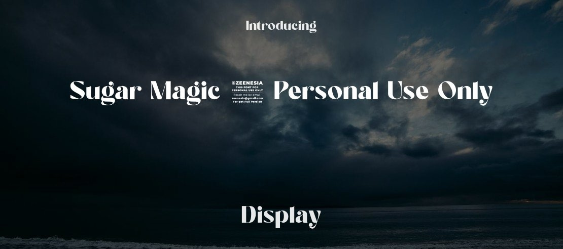 Sugar Magic - Personal Use Only Font