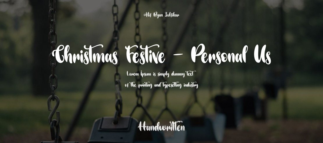 Christmas Festive - Personal Us Font