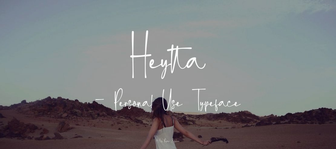 Heytta - Personal Use Font