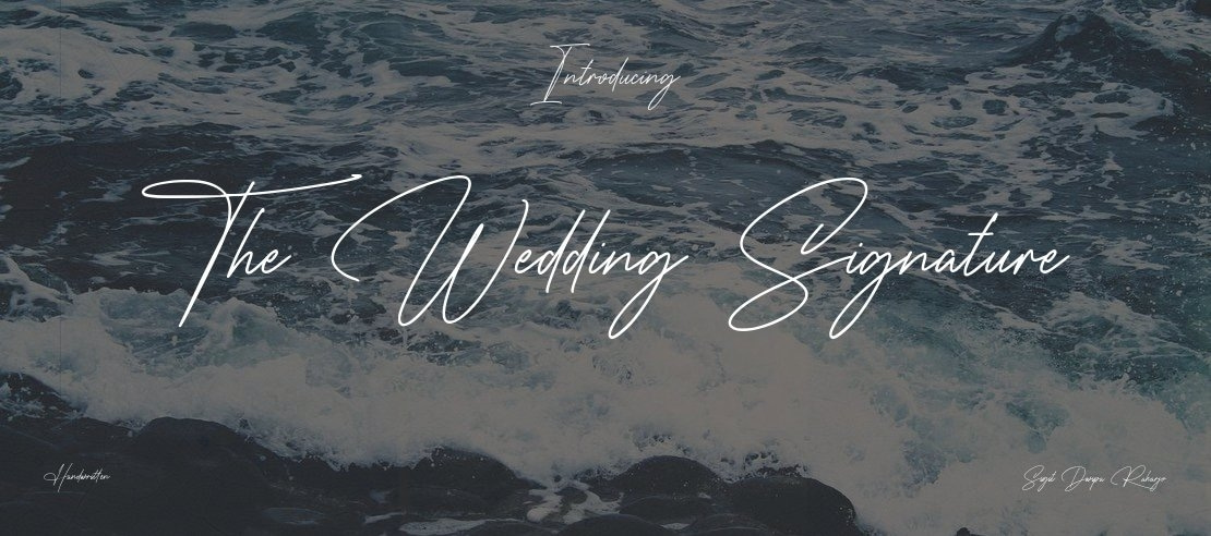 The Wedding Signature Font