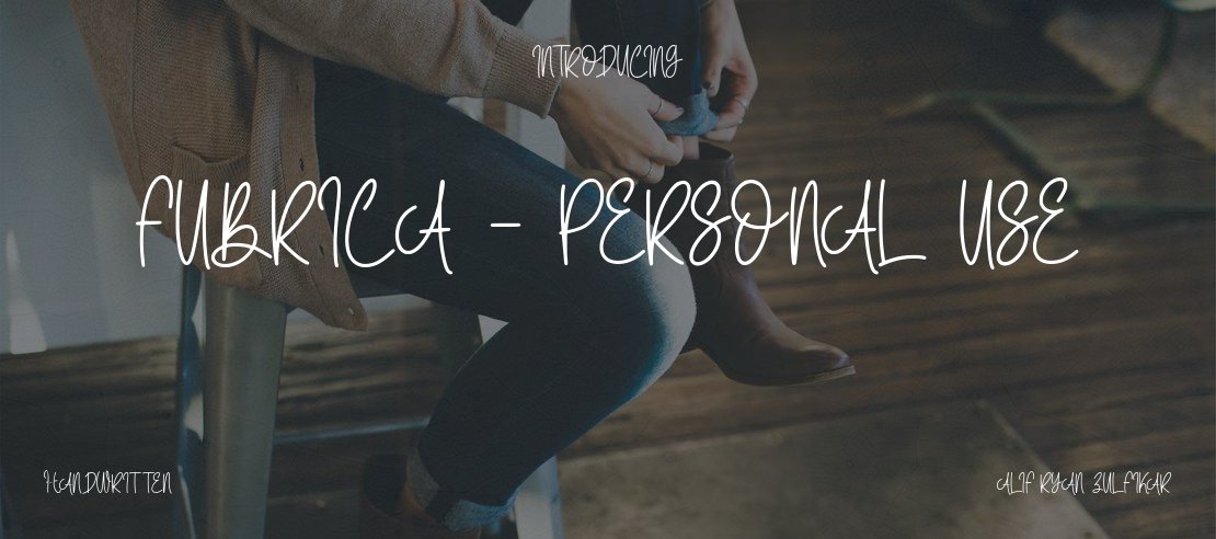 Fubrica - Personal Use Font