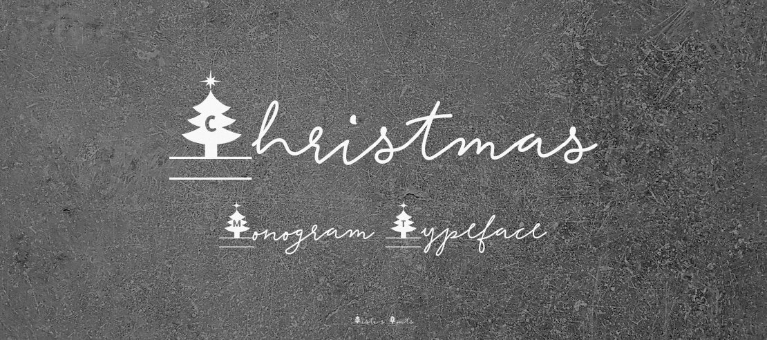 Christmas Monogram Font Family