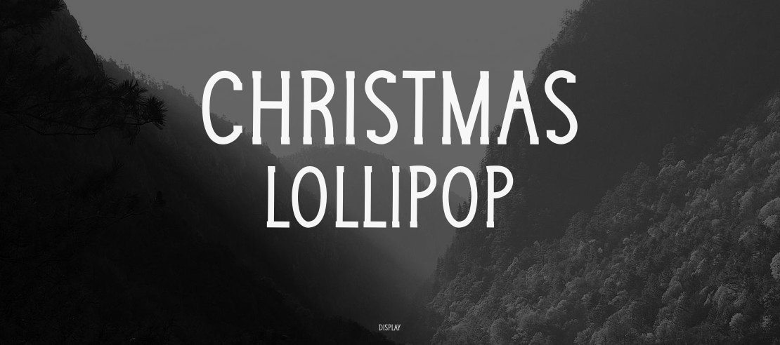 Christmas Lollipop Font
