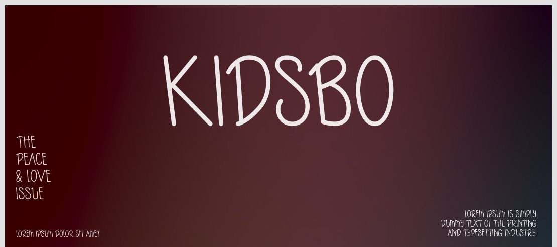 KIDSBO Font