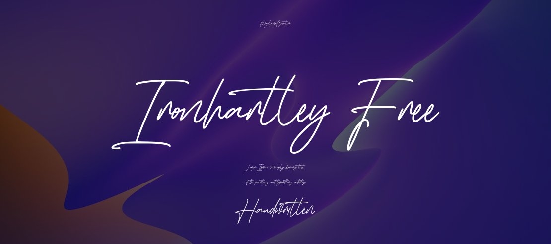 Ironhartley Free Font